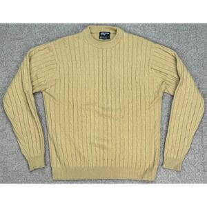 Christopher Rand Vintage Cable Knit Men's Long Sleeve Sweater Size Large